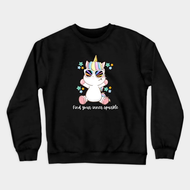 Find your inner sparkle unicorn Crewneck Sweatshirt by DDCreates